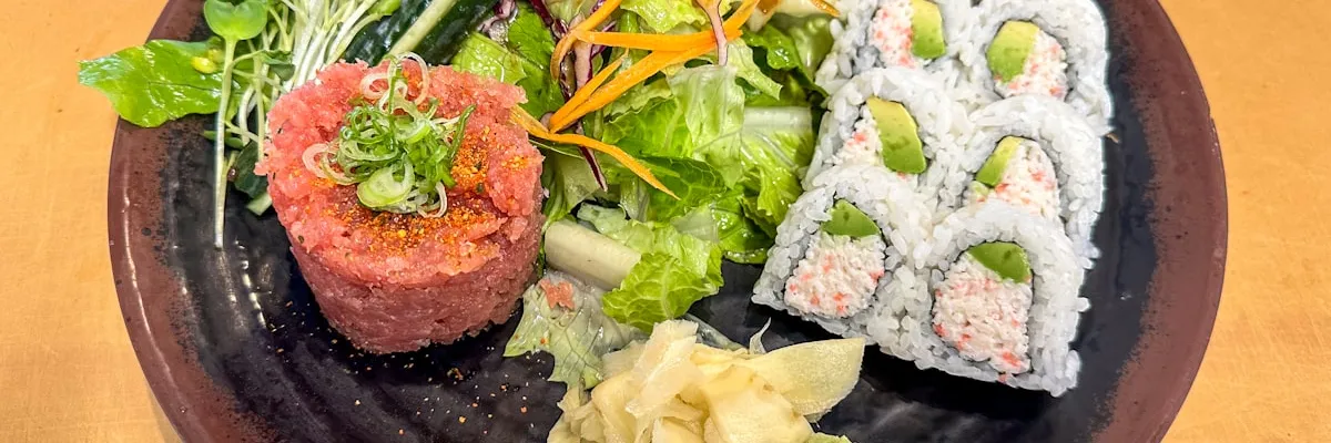 Sushi and sashimi platter