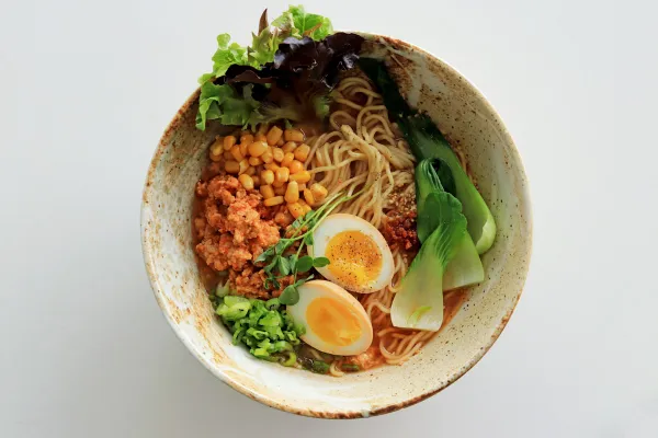 Ramen bowl with egg