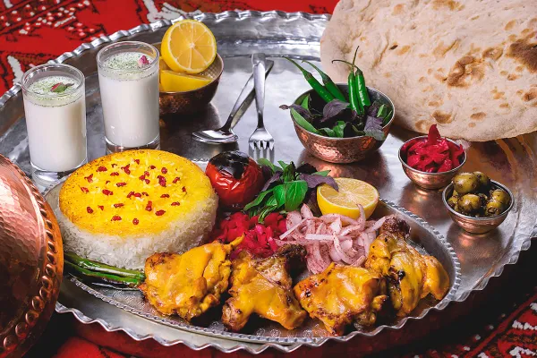 Persian dish with meat